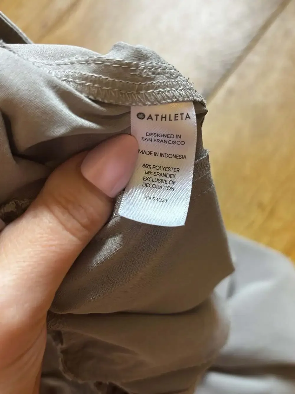 Athleta Women's Size 0 Gray Pull-On Wide Leg Pants - Picture 6 of 6
